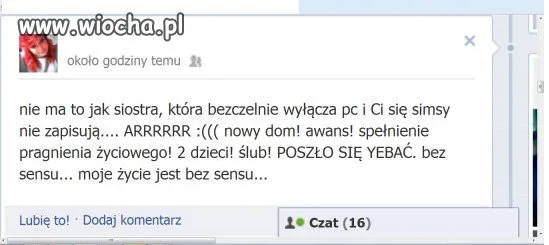 Nie ma Simsów...