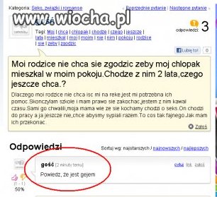 Moi rodzice nie chcą... 