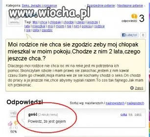 Moi rodzice nie chcą... 