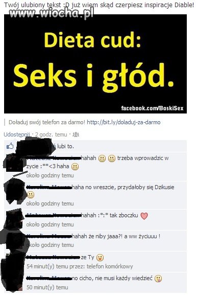 Dieta cud, sex i głód