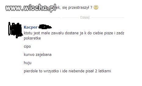 Nie będzie pisał z dwulatkiem...