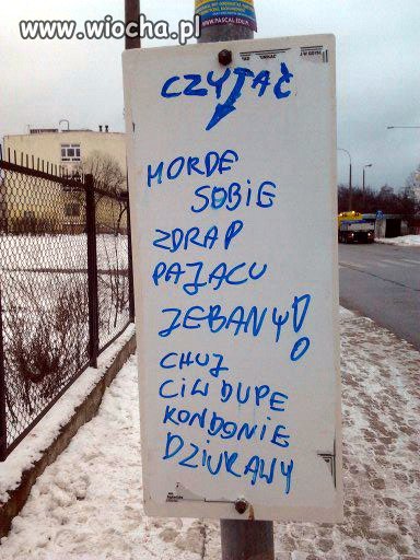 Wiocha na przystanku