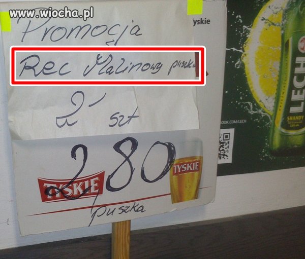 Nie ma to jak promocja "Reca"