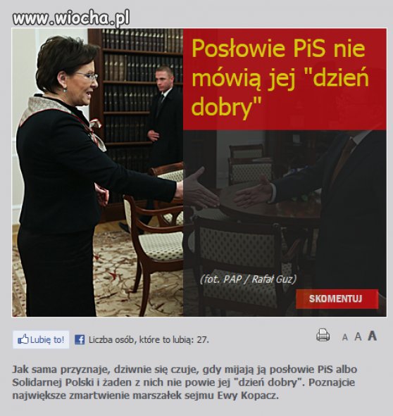 Największe zmartwienie Ewy Kopacz