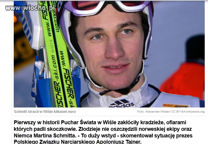 Skoczkowie okradzeni w Wiśle