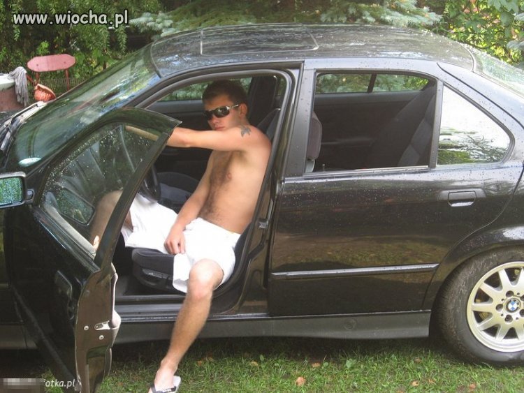 Macho w BMW...