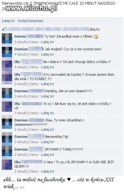 Ta facebookawa miłość