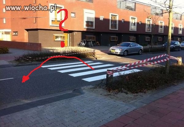 Gdzieś w ...zielone przejście dla pieszych