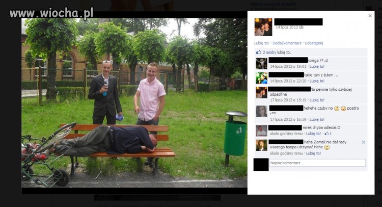 Zdjęcie z bezdomnym. 