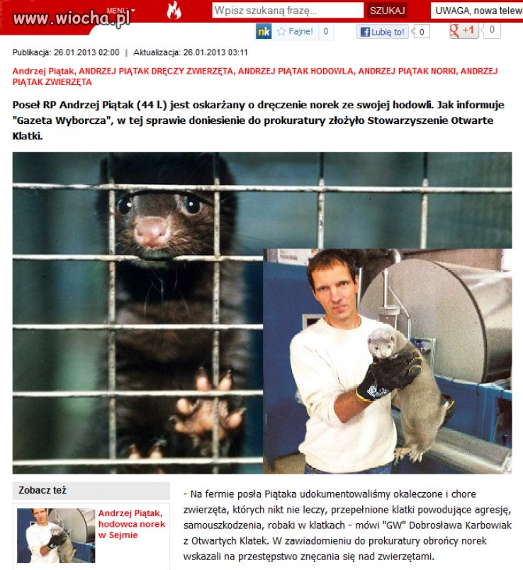 Poseł oskarżony o znęcanie się nad zwierzętami
