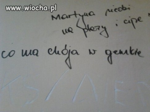 ściany damskiej szatni w gimnazium