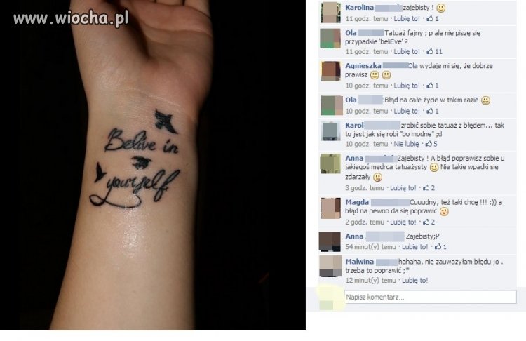 Nieudany tatuaż 
