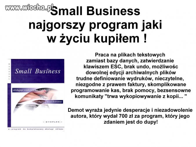 Ten program to jedna wielka wiocha
