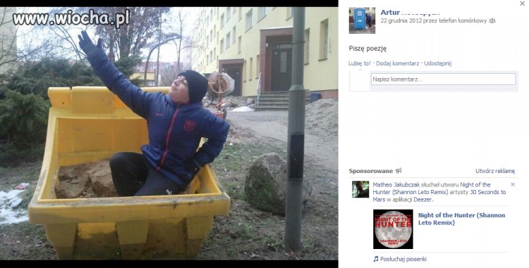 "Piszę poezję"