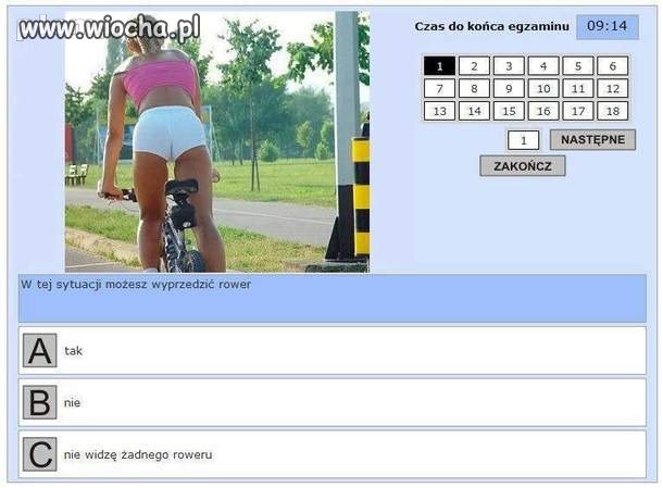 A ty widzisz rower?