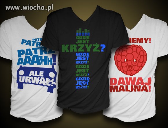 Koszulki polskich bohaterów z youtuba