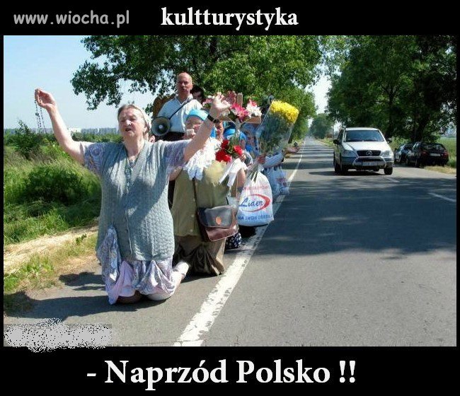 Na kolanach...a w autobusie 5 minut nie postoją