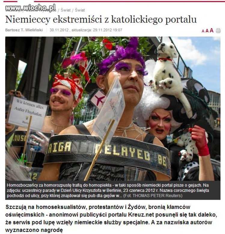 Niemieccy ekstremiści z katolickiego portalu 