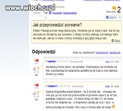 Porwanie, jako zachcianka kobiety?