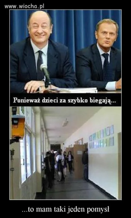 Ponieważ dzieci za szybko biegają ...