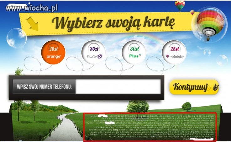 Niby darmowe doładowanie...