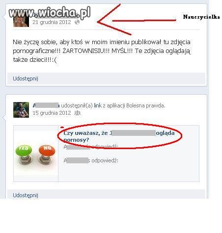 Te pytanie do nauczycielki..