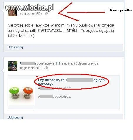 Te pytanie do nauczycielki..