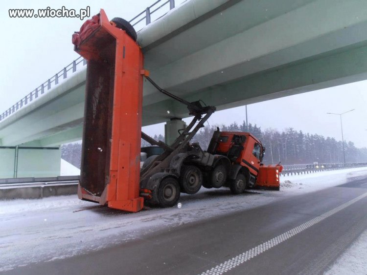 Droga odśnieżona.