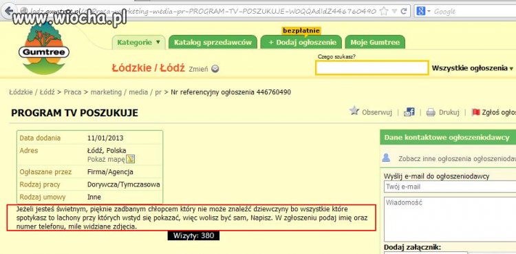 Program TV poszukuje