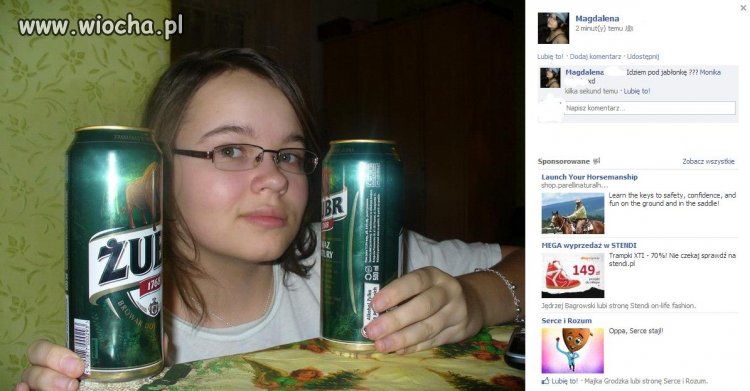 Małolata '98 i zdjęcie z melanżu.