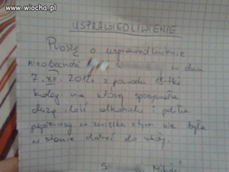 Usprawiedliwienie