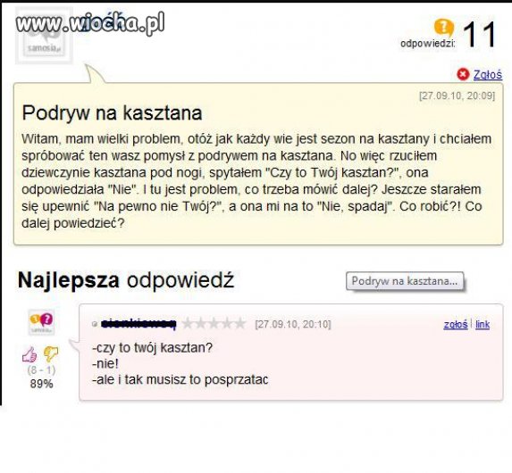Podryw na kasztana 