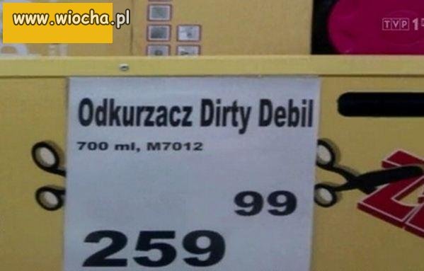 Odkurzacz brudny debil