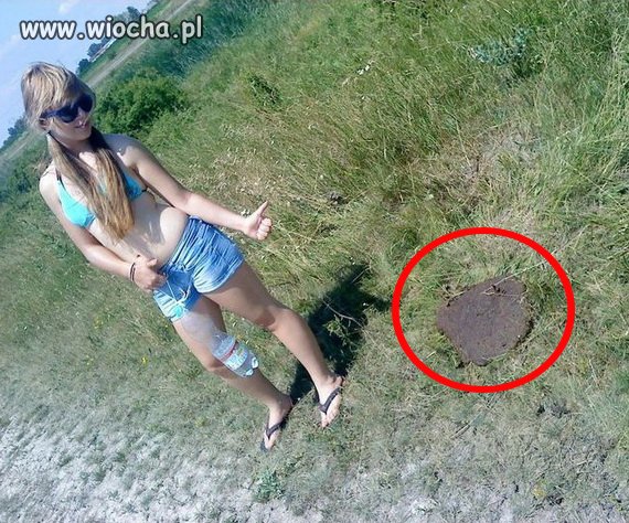 To się nazywa gówniany pomysł na fotkę...