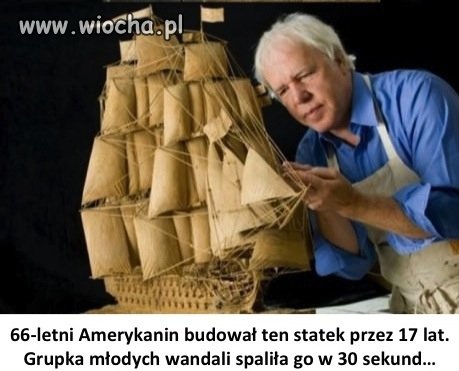 Statek z jednego kawałka drewna