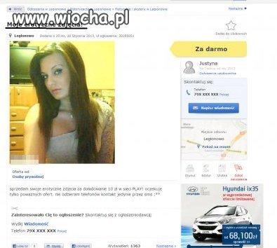 Sprzedam swoje erotyczne zdjęcia za doładowanie 10 zł