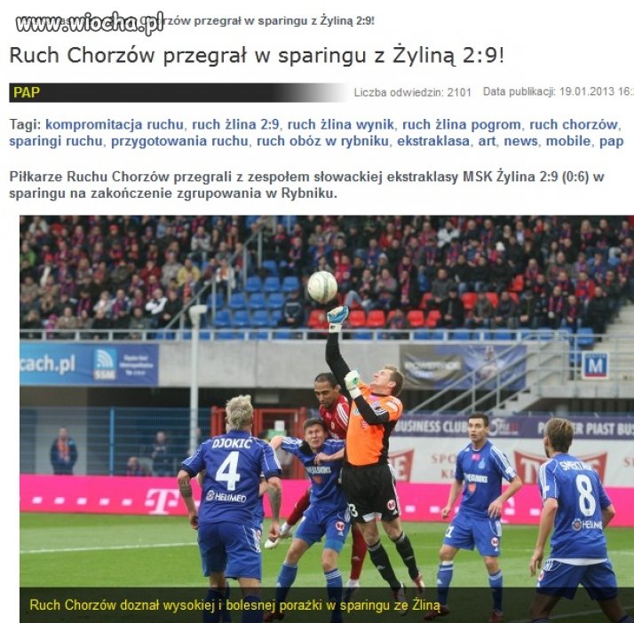 Poziom naszej ekstraklasy.