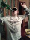 Lans na Facebook :) (oczywiście pusta butelka)
