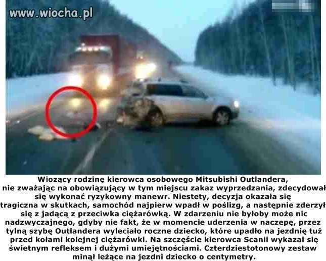 Narażać życie dziecka  