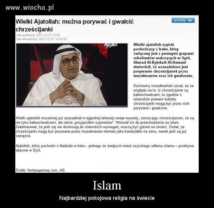 Można porywać i gwałcić chrześcijanki 