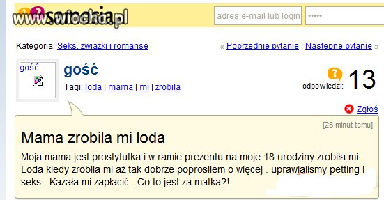 Nie wiem co o tym myśleć. 