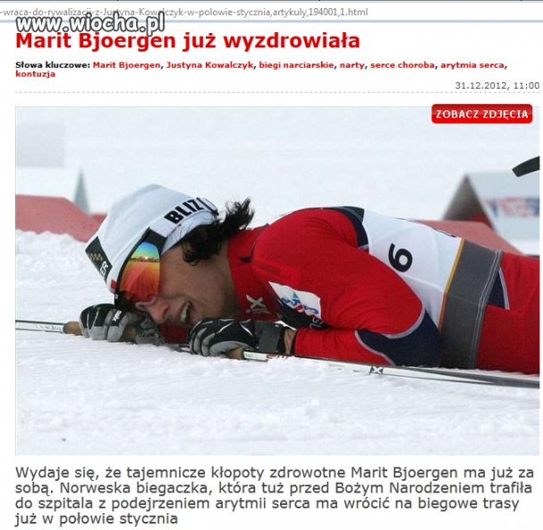 Marit wraca do zdrowia