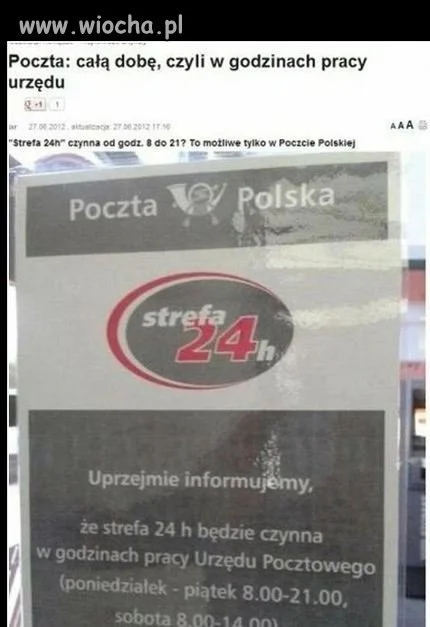 Poczta Polska strefa 24h