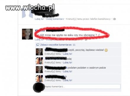 Nie ma to jak smutek z braku pytań na asku
