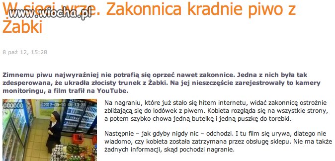 Do czego to już doszło...