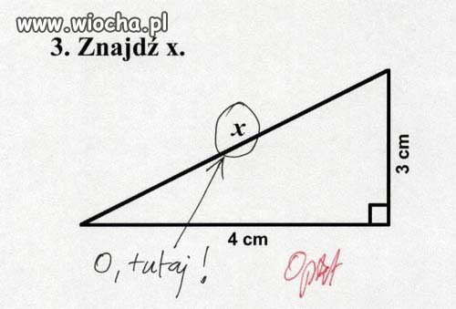 Znajdź x