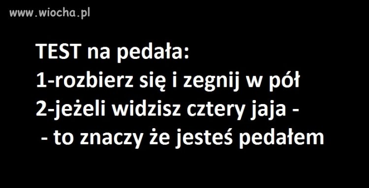 Test (nie dotyczy kobiet)