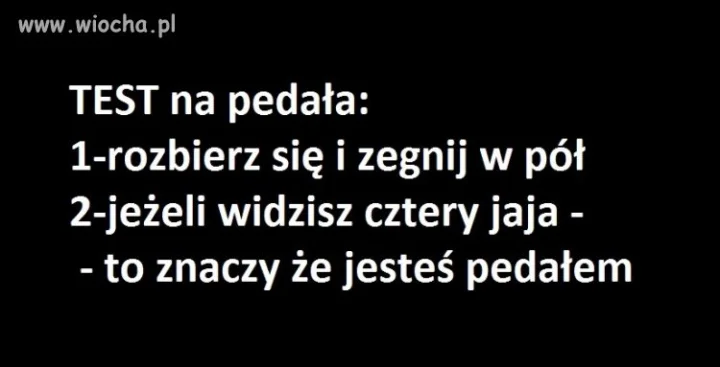 Test (nie dotyczy kobiet)