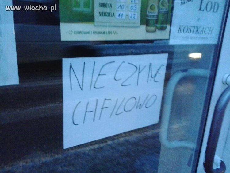 To tak się to teraz pisze?