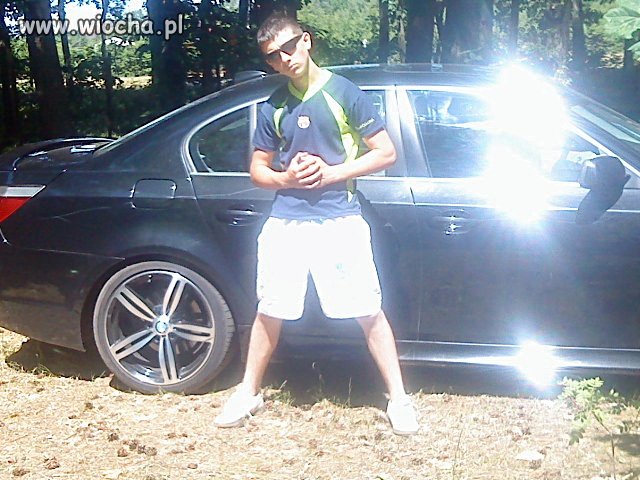 Spina przy cudzym BMW 